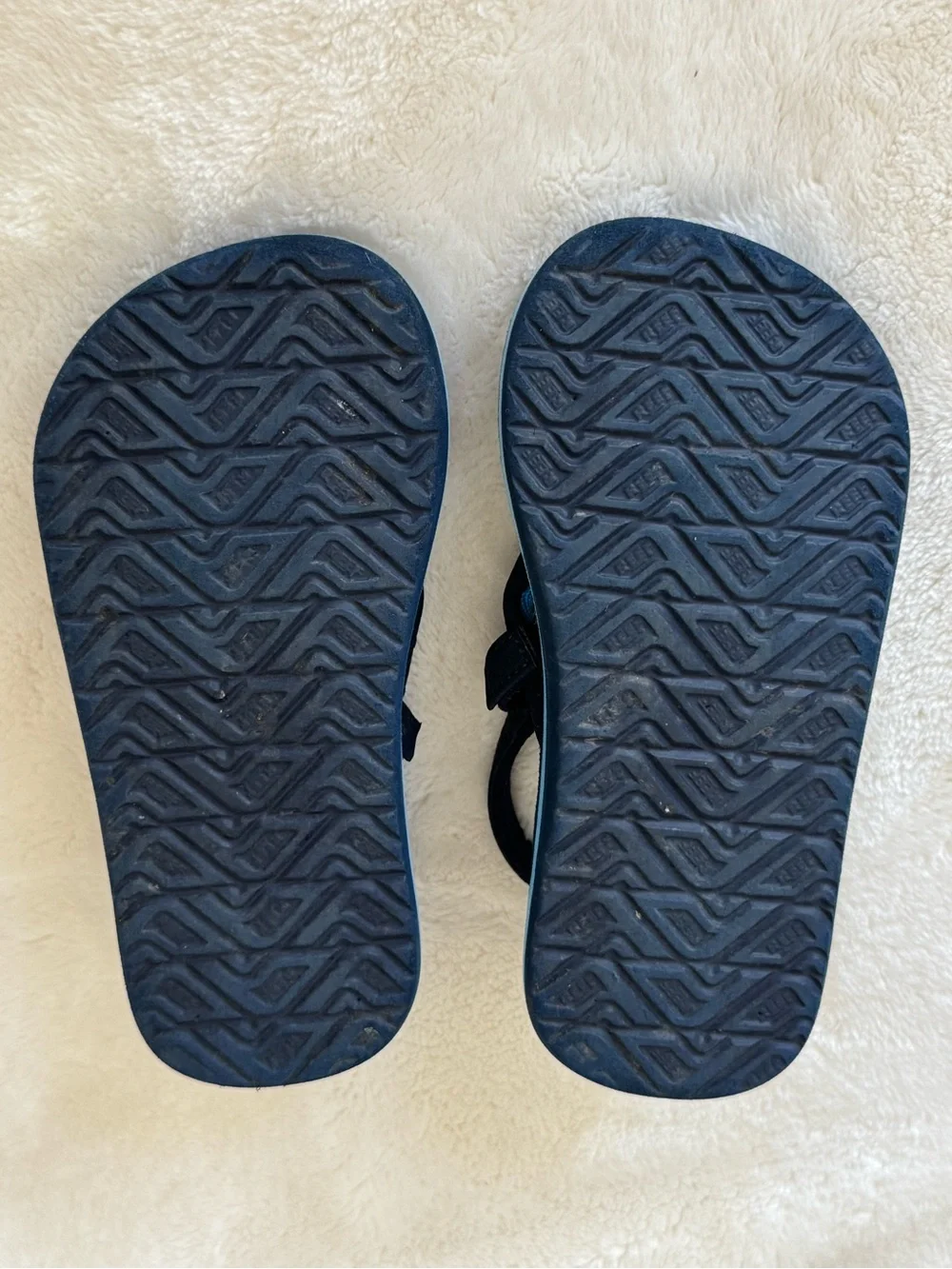 Reef Kids Navy Blue Striped Flip Sandals